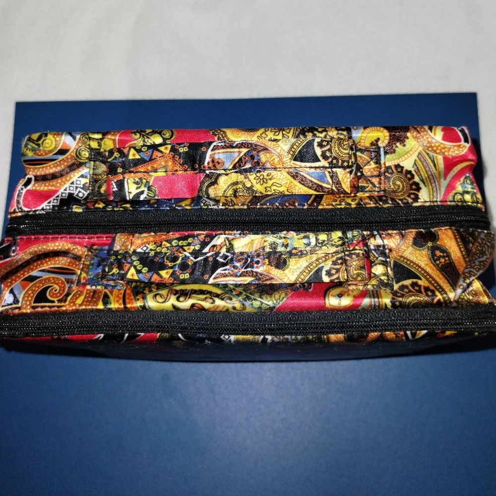 PurseN Tech Vibrant Red and Gold Travel Bag - Picture 6 of 6